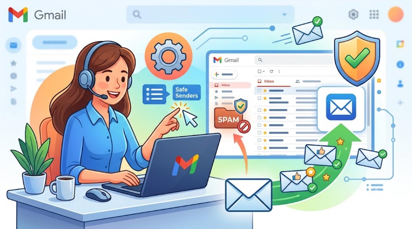 Hogyan állítsa be a GMAIL-es fiókát, hogy a levelek soha ne kerüljenek a SPAM mappába!