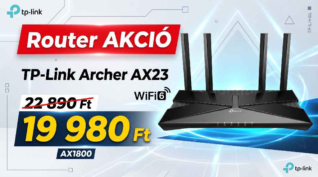 Lépjen szintet: Prémium Wi-Fi 6 Router akció!